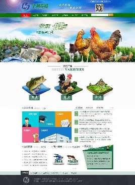 养鸡场企业网站模版